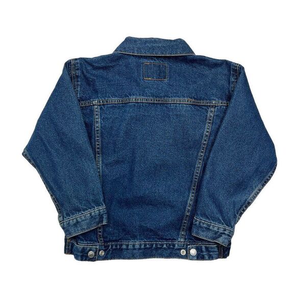 Levi’s Jean Jacket Youth Size 7 Blue Trucker Vintage Button Snap Denim Jacket - Picture 6 of 11